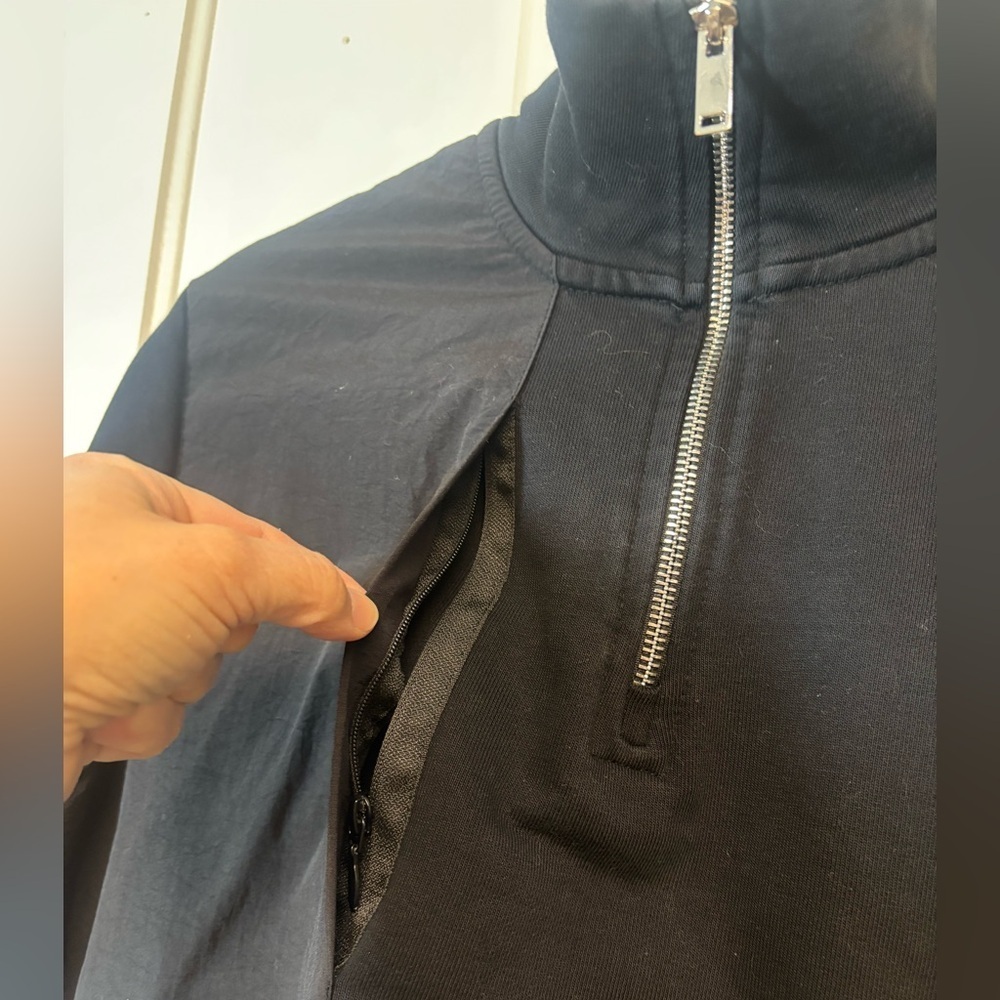 Zara Black Quarter Zip Sweatshirt - Picture 4 of 6